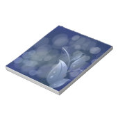 Bloc-note Feuille de Blue Bokeh (Tourné)