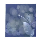 Bloc-note Feuille de Blue Bokeh (Devant)