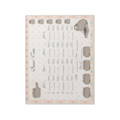 Bloc-note Feuille de Bunco mignonne (Tourné)