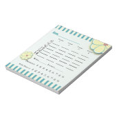 Bloc-note Feuille de feuille de fond de la fleur de printemp (Tourné)