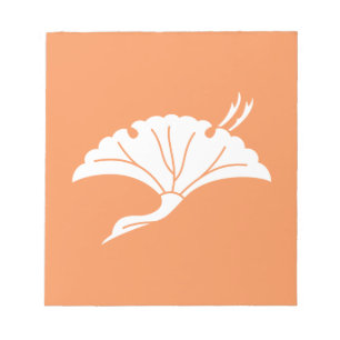Bloc-note Feuille de ginkgo en forme de grue