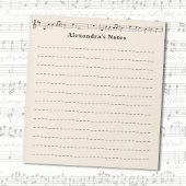 Bloc-note Feuille de musique