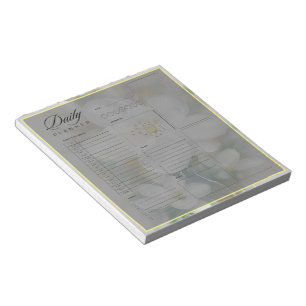 Bloc-note Feuille de planificateur quotidien universel avec 