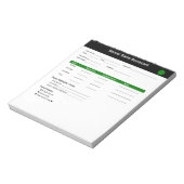 Bloc-note Feuille de score de football (Tourné)