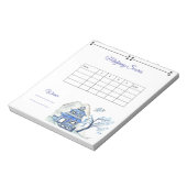 Bloc-note Feuille de score Mahjong Blue Pagoda (Tourné)