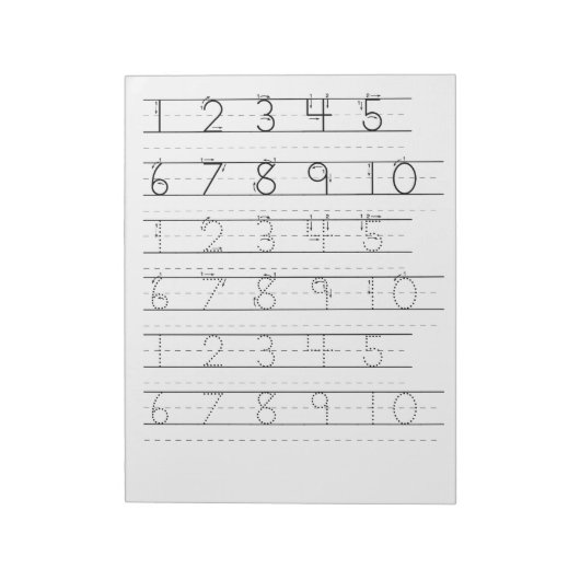 Bloc-note Feuille de suivi des numéros (Tourné)