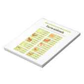 Bloc-note Feuille de travail éducative d'identification des (Tourné)