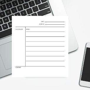 Bloc-note Feuille d'écriture de papier de page linéaire pers