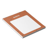 Bloc-note Feuille d'érable Brown et verte rustique (Incliné)