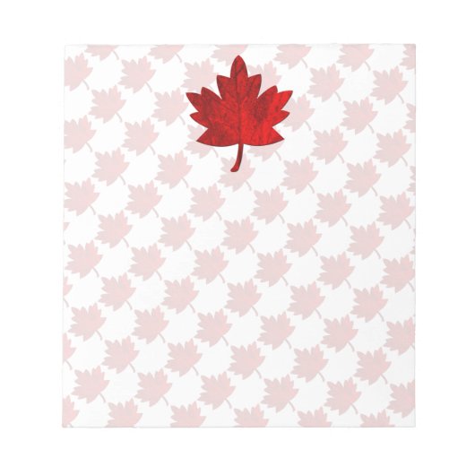 Bloc-note Feuille d'érable du Canada par Shirley Taylor (Devant)