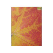 Bloc-note Feuille d'érable rouge Abstraite Automne Photograp (Tourné)