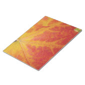 Bloc-note Feuille d'érable rouge Abstraite Automne Photograp (Incliné)