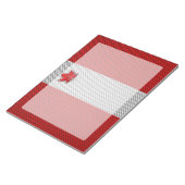 Bloc-note Feuille d'érable rouge canadienne en fibre de carb (Incliné)