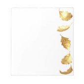 Bloc-note Feuille d'or (Devant)