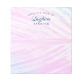 Bloc-note Feuille tropicale peinte (Devant)