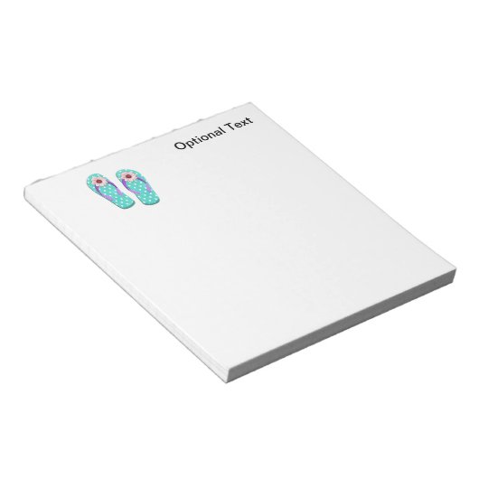 Bloc-note Feuilles à tongs à points Polka (Incliné)