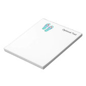 Bloc-note Feuilles à tongs à points Polka (Tourné)