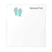 Bloc-note Feuilles à tongs à points Polka (Devant)