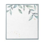 Bloc-note Feuilles aquarelle (Devant)