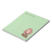 Bloc-note Feuilles aquarelle et caractère fille arbre (Tourné)