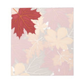 Bloc-note Feuilles automnales d'automne (Devant)