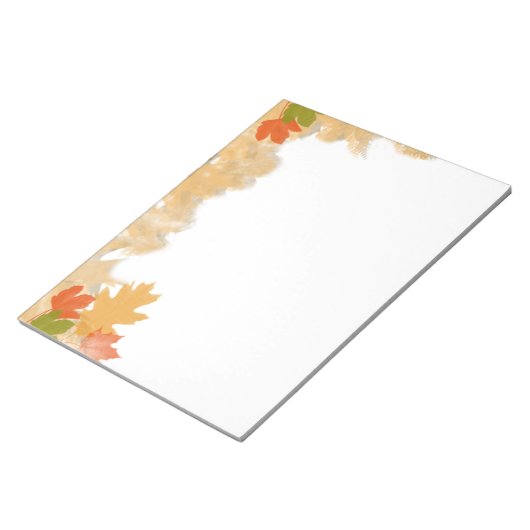 Bloc-note Feuilles automnales d'automne (Incliné)