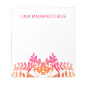 Bloc-note Feuilles couchers de soleil (Devant)