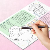 Bloc-note Feuilles d'activité de glace pour enfants paquet d