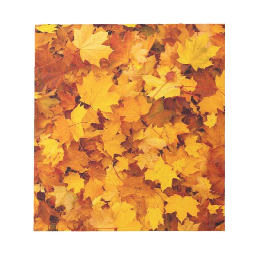 Bloc-note Feuilles d'automne (Devant)