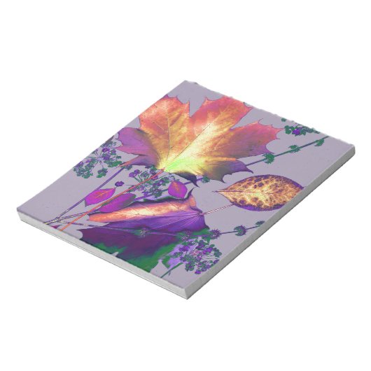 Bloc-note Feuilles d'automne à Lilac (Tourné)