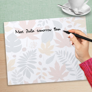 Bloc-note Feuilles d'automne de la nature élégante