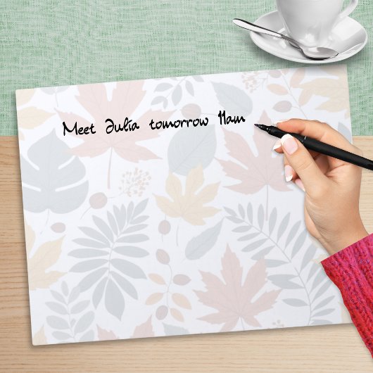 Bloc-note Feuilles d'automne de la nature élégante