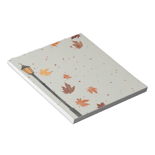 Bloc-note Feuilles d'automne et feux (Incliné)