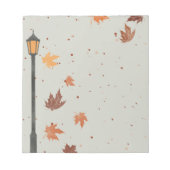 Bloc-note Feuilles d'automne et feux (Devant)