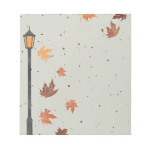 Bloc-note Feuilles d'automne et feux