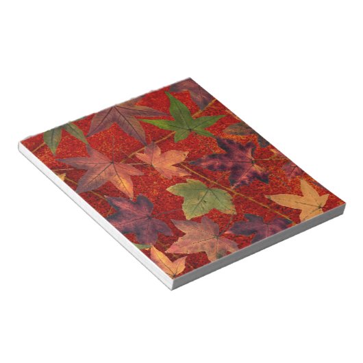 Bloc-note Feuilles d'automne Saison d'automne Feuilles d'arb (Incliné)