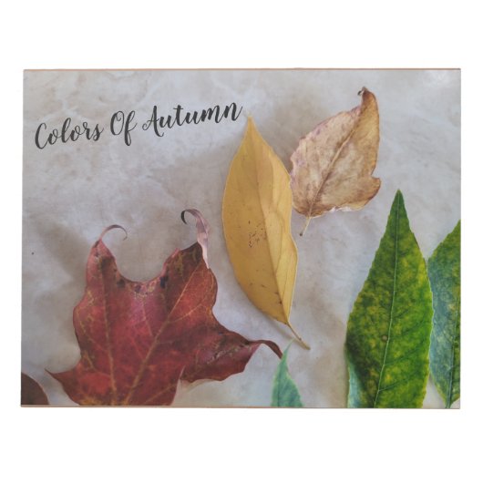 Bloc-note Feuilles d'automne Sets de table papier (Devant)