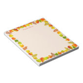 Bloc-note Feuilles d'automne sur beige clair (Incliné)