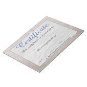 Bloc-note Feuilles de certificat d'école à faible coût (Incliné)