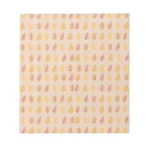 Bloc-note Feuilles de chêne d'automne