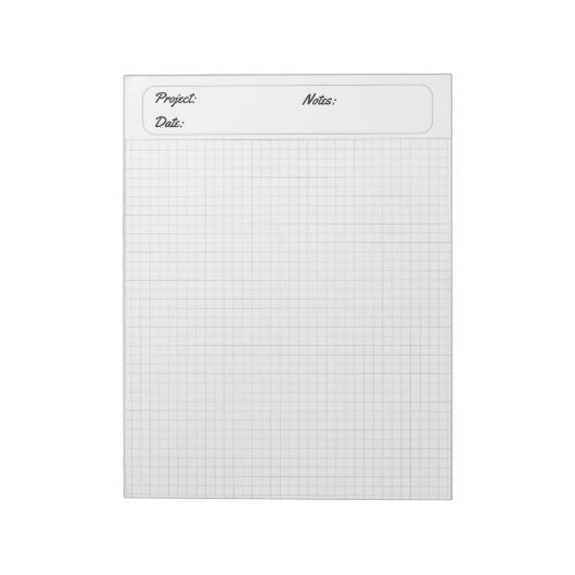 Bloc-note Feuilles de graphique d'ingénierie Papier de grill (Tourné)