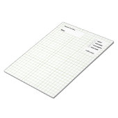 Bloc-note Feuilles de graphiques d'ingénierie du papier carn (Incliné)