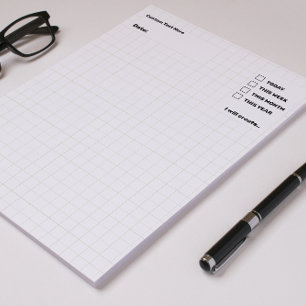 Bloc-note Feuilles de graphiques d'ingénierie du papier carn