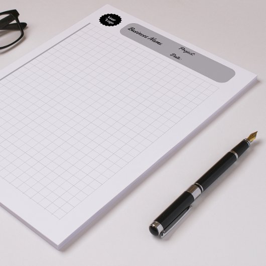 Bloc-note Feuilles de graphiques d'ingénierie grise en papie