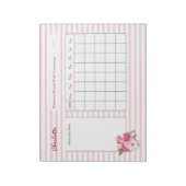 Bloc-note Feuilles de journal des médicaments personnalisées (Tourné)