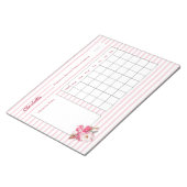 Bloc-note Feuilles de journal des médicaments personnalisées (Incliné)