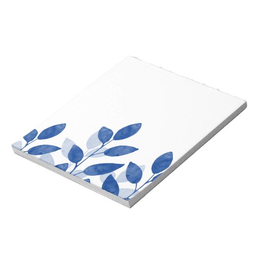 Bloc-note Feuilles de l'aquarelle Indigo (Tourné)