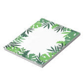 Bloc-note Feuilles de palmier vertes, feuillage vert sauvage (Tourné)