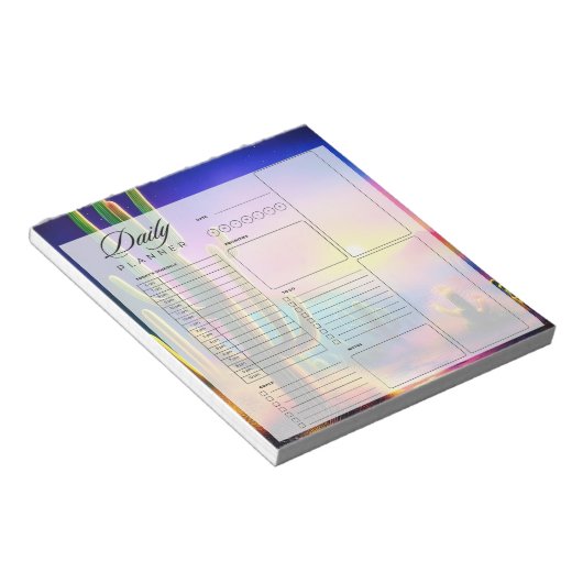Bloc-note Feuilles de planificateur quotidien de coucher de (Incliné)