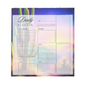 Bloc-note Feuilles de planificateur quotidien de coucher de (Devant)